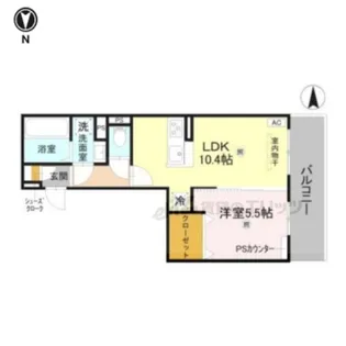 GRAMM西衣出町【3階】の間取り