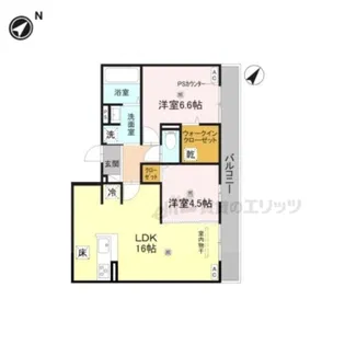 GRAMM桂稲荷山【1階】の間取り