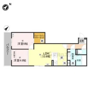 GRAMM桂稲荷山【1階】の間取り