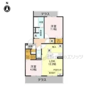 SAKURA CIEL【101号室】の間取り