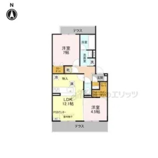 SAKURA CIEL【102号室】の間取り