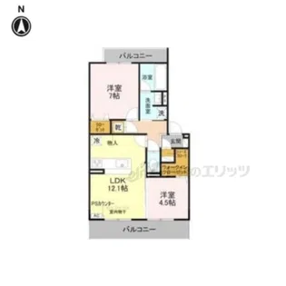 SAKURA CIEL【202号室】の間取り
