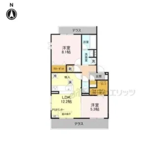 SAKURA CIEL【105号室】の間取り