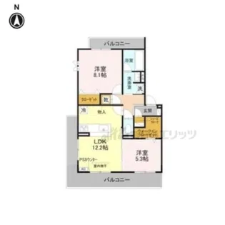 SAKURA CIEL【305号室】の間取り