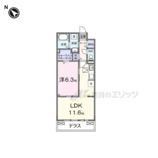 セリオ【103号室】の間取り