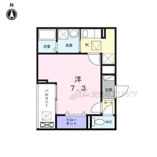 ヒカルサ京都伏見深草【2階】の間取り