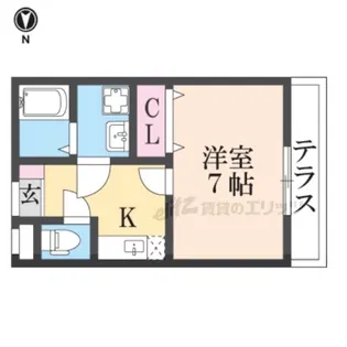 ロイヤルSK指柳 弐番館【1階】の間取り