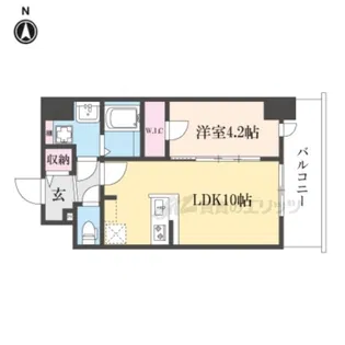 リヴェント尼崎【6階】の間取り