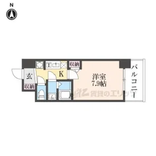 リヴェント尼崎【4階】の間取り
