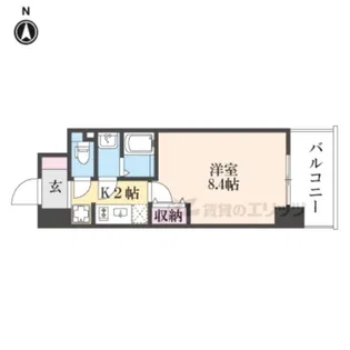 リヴェント尼崎【12階】の間取り