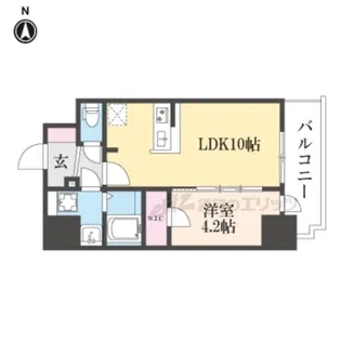 リヴェント尼崎【8階】の間取り