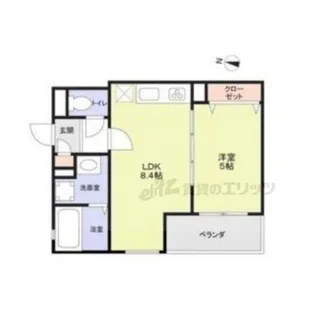 CASA CALMA上野口【301号室】の間取り