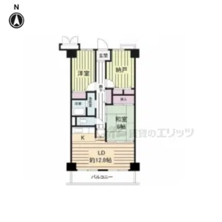 ヴィオレット宝塚【605号室】の間取り