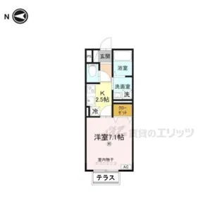 ロイヤルハイツ【102号室】の間取り