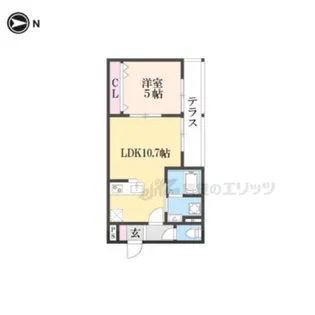 EIJU牧野駅前B【1階】の間取り