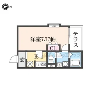 F+style東大阪吉松【101号室】の間取り