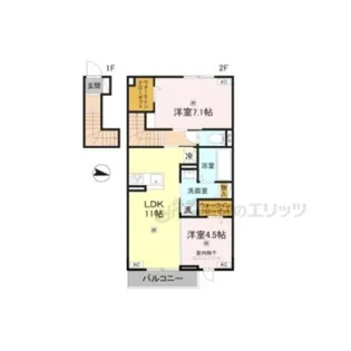 ブリスコート永慶寺【2階】の間取り