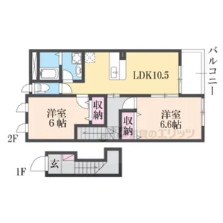 フィオーレ【203号室】の間取り