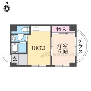 グランリッチ園田【1階】の間取り