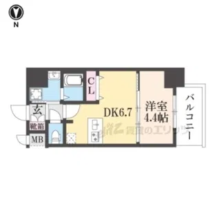 ファステート尼崎クロノス【2階】の間取り