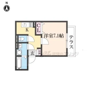 INOVE吉松【103号室】の間取り