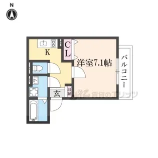 INOVE吉松【203号室】の間取り