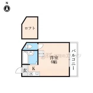 プチグレイス塚口壱番館【205号室】の間取り