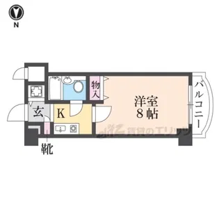 パラドール伏見【6階】の間取り