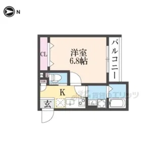 YUMARIN7百万遍【301号室】の間取り