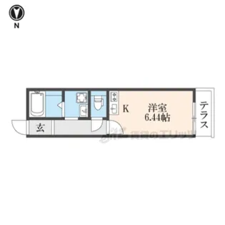 スクエアメゾン坊城【101号室】の間取り