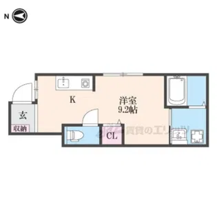 AXISIA尼崎【101号室】の間取り