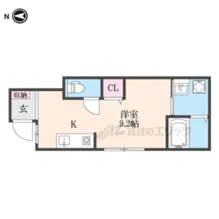 AXISIA尼崎【102号室】の間取り