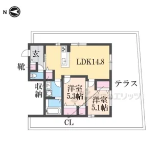ハニーメゾン【1階】の間取り