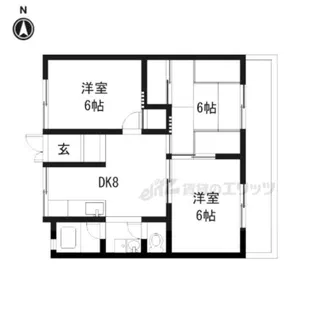 R?7 緑町ハイツ【732号室】の間取り