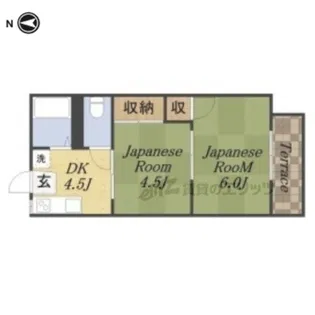 コーポ鼓ヶ滝【2階】の間取り