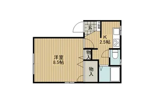 コーポポプラ【1階】の間取り