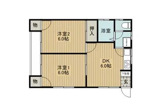 モナークAKI【2階】の間取り