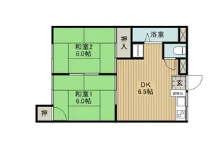 ハイツ道【1階】の間取り