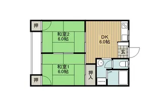 レジデンス宮坂【1階】の間取り