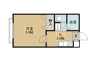 レジデンス小松Ⅱ【1階】の間取り