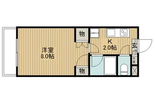 ビューロックウェーブ【3階】の間取り