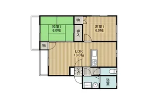 ビューパティオ豊田【2階】の間取り
