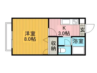 ディアス赤沼【2階】の間取り