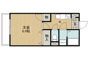 ビューヒメミヤ【1階】の間取り