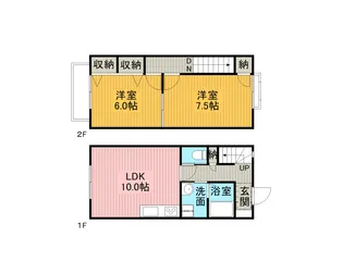 ブランシェMoike【2階】の間取り