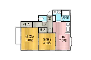 後町下金子荘【1階】の間取り