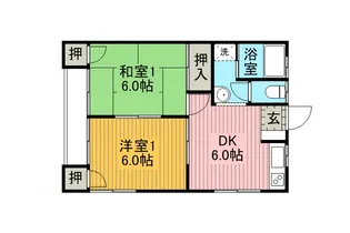 コーポ健【2階】の間取り