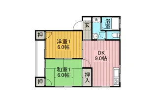 コーポさくら【1階】の間取り