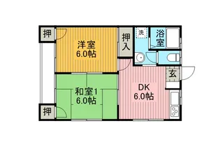 岡村コーポ2【2階】の間取り