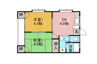 飯島ハマコーポ2【2階】の間取り